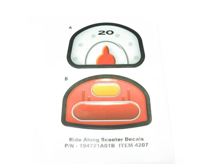 Decal sheet Ride Along Scooter (194721A01B)