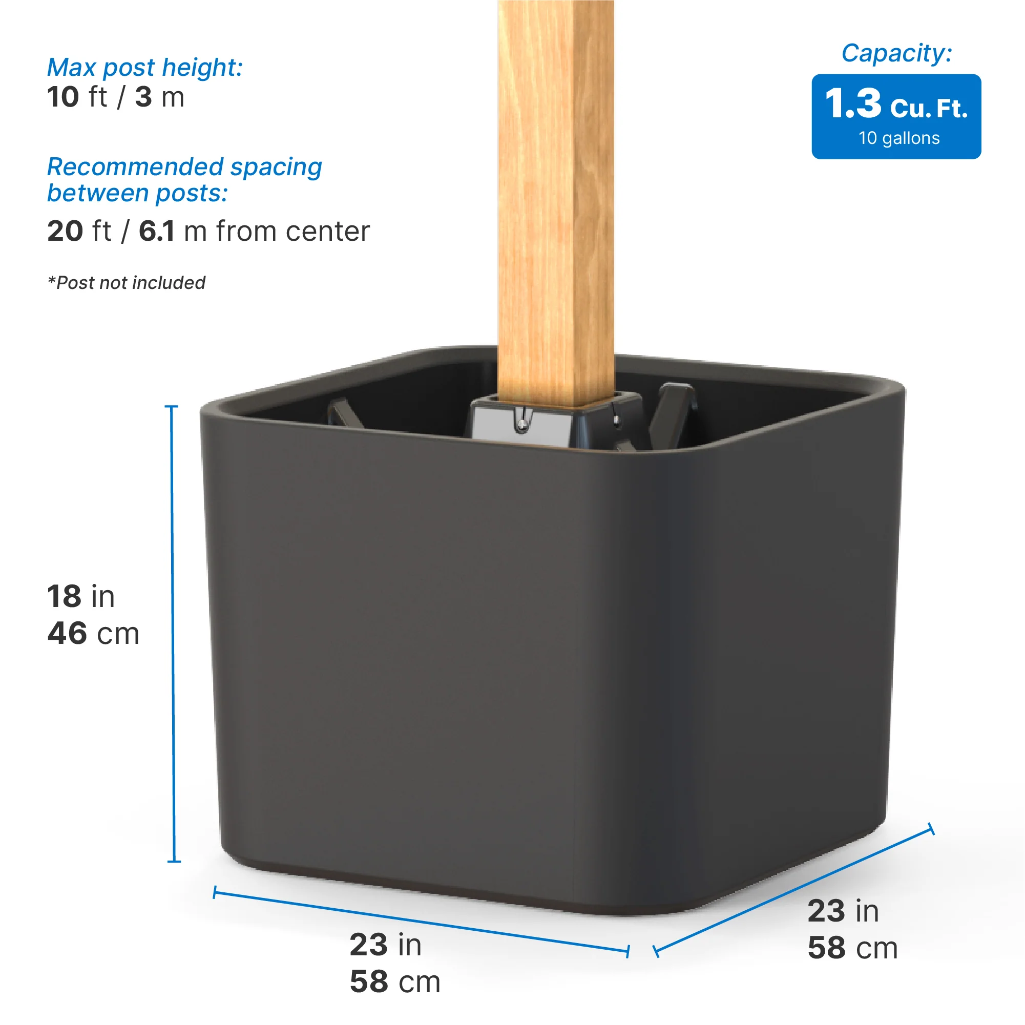 Firefly String Light Pole Stand with Planter™ (2pk) - Image 7