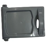 Microwave Door Silver (163486B01B)