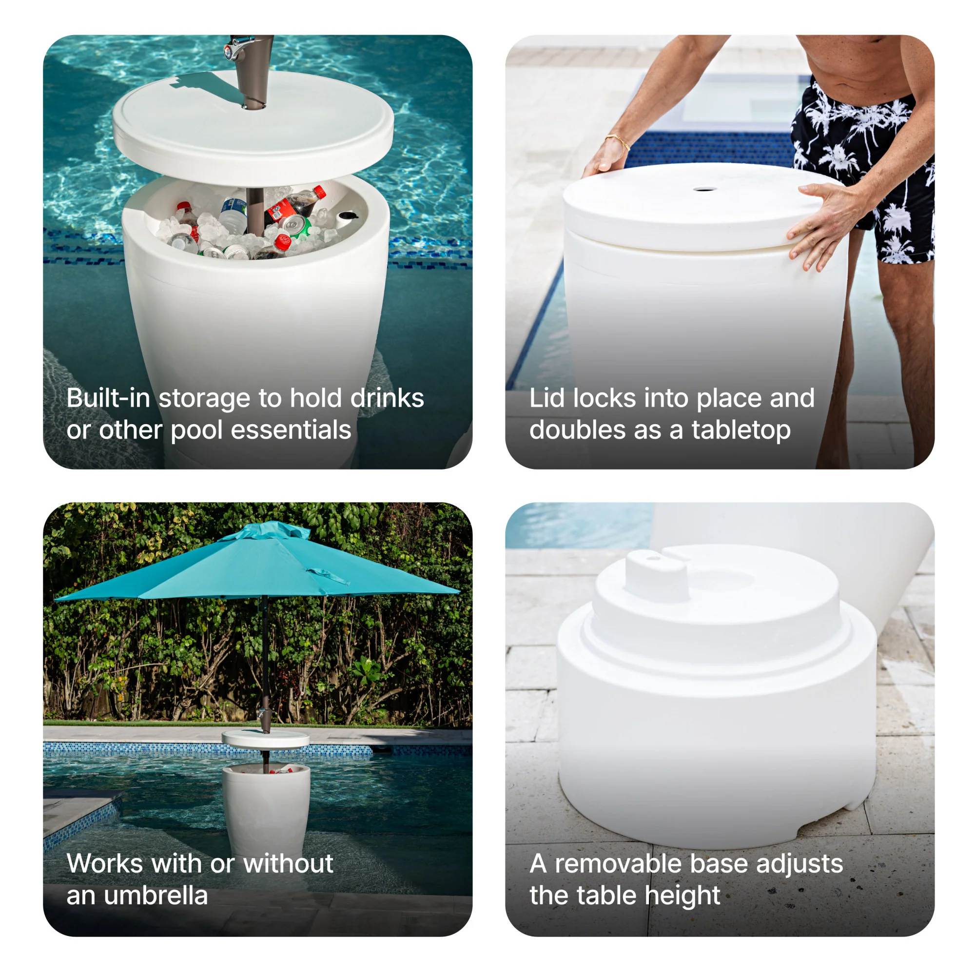 Vero In-Pool Shade Table™ with Storage - Image 5